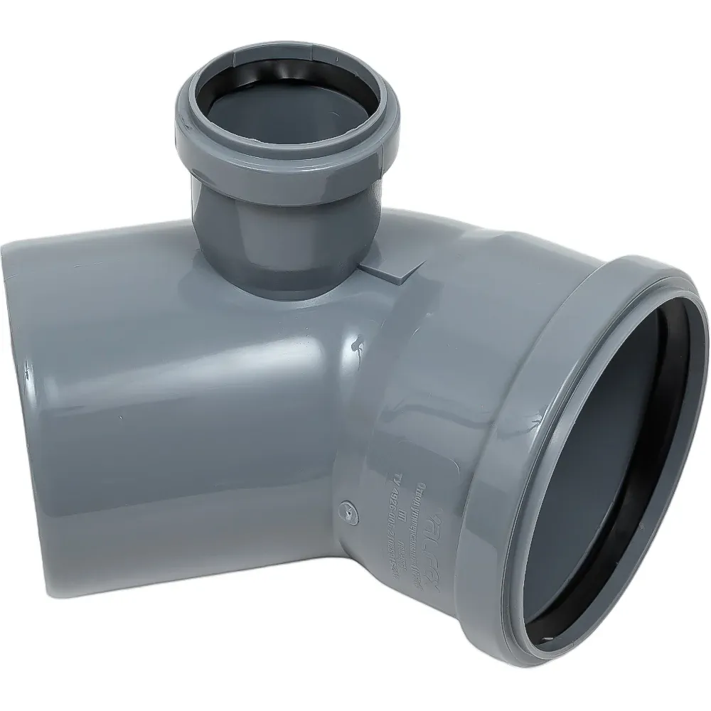 Отвод ПП D 110/45° универсальный с выходом 50 левый VALFEX 23111150